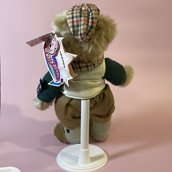 Crosby Brass Button Bears Sports Bear Golfer Player 12" with Standard Plush NWT - Picture 4 of 11